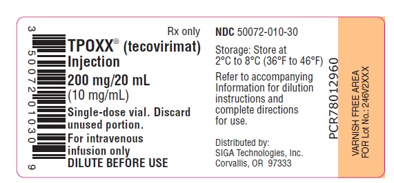 200 mg/20 mL (10 mg/mL Vial Label)