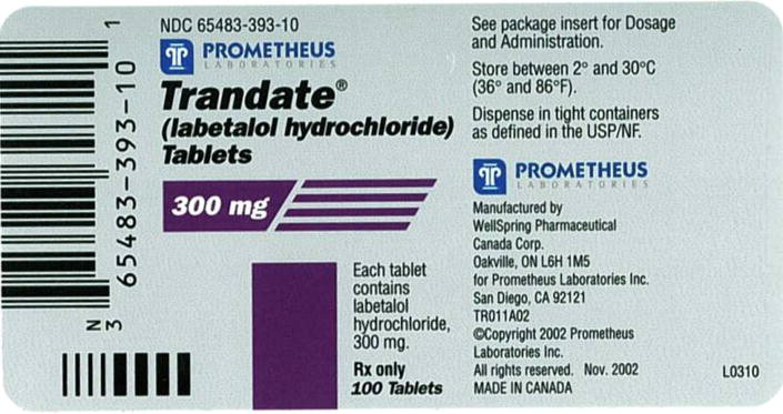 300 mg 100ct Bottle Label
