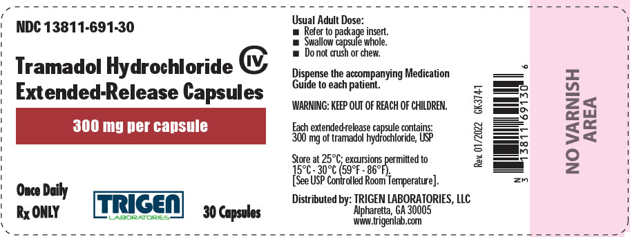 Principal Display Panel - 300 mg Capsule Bottle Label
