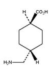 Structural Formula for Tranexamic Acid
