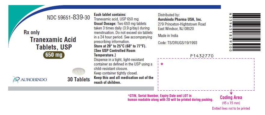 PACKAGE LABEL-PRINCIPAL DISPLAY PANEL - 650 mg (30 Tablets Bottle)