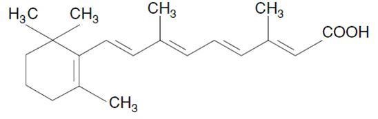 The molecular formula for Tretinoin.