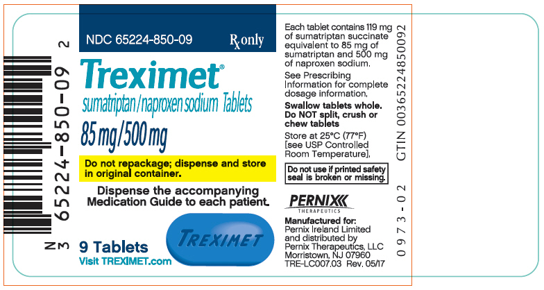 PRINCIPAL DISPLAY PANEL - 85 mg/500 mg Tablet Bottle Label