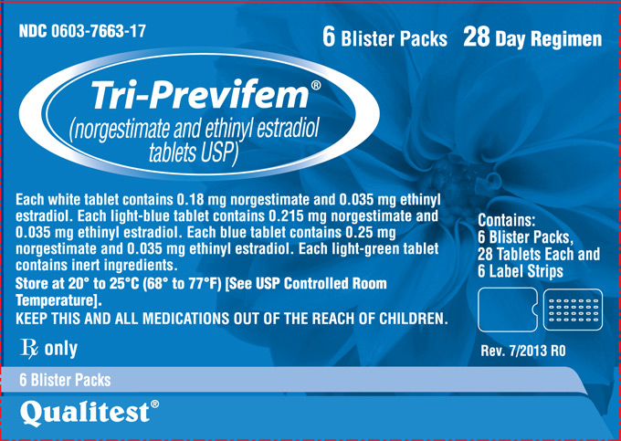 This is an image of the carton for Tri-Previfem.