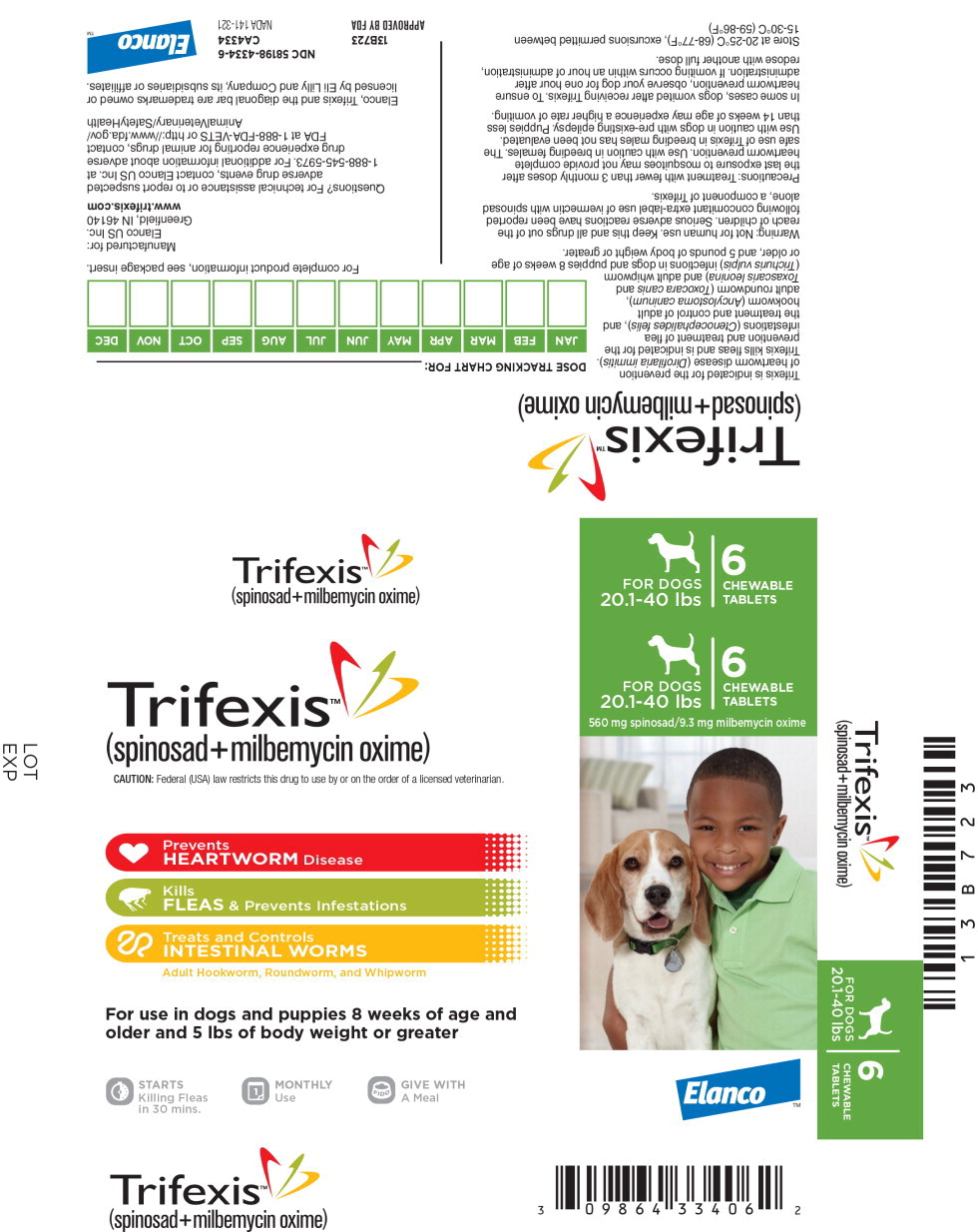 Principal Display Panel - Trifexis 560 mg Carton Label
