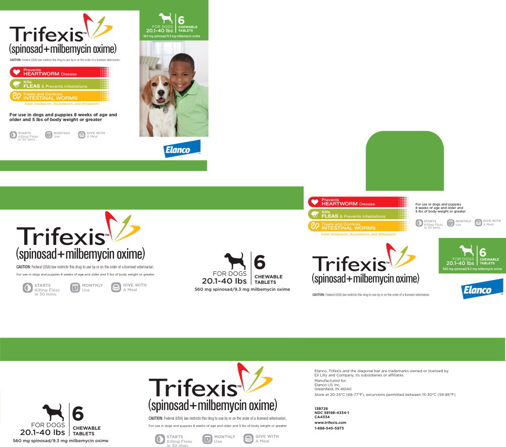 Principal Display Panel - Trifexis 560 mg Blister Label
