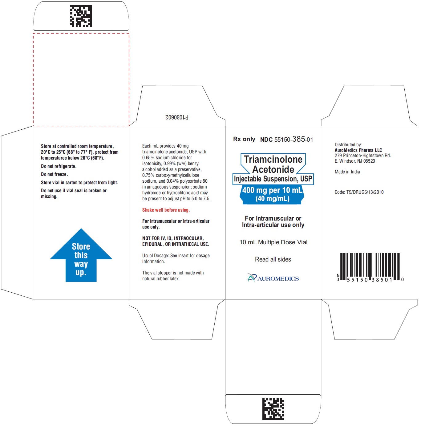 PACKAGE LABEL-PRINCIPAL DISPLAY PANEL-400 mg per 10 mL (40 mg/mL) - Container-Carton (1 Vial)