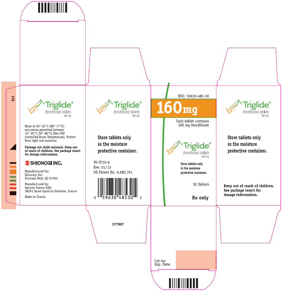 PRINCIPAL DISPLAY PANEL - 160 mg Tablet Bottle Carton
