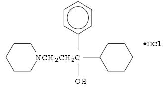 Structure Formula- Trihexyphenidyl HCL