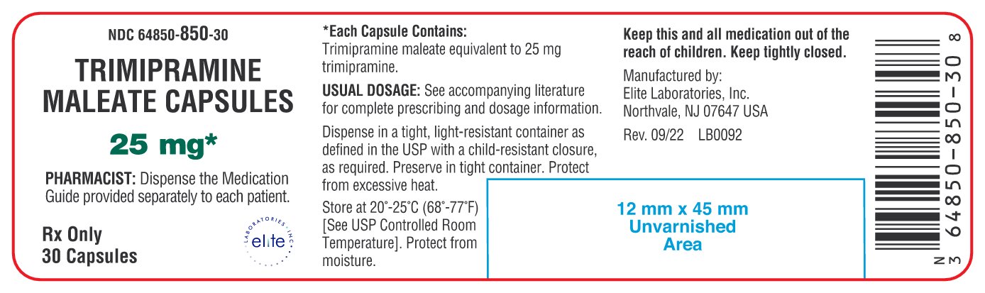 Trimipramine Container Label 25 mg