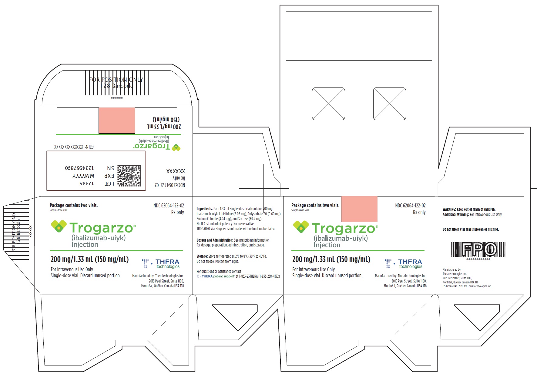 Principal Display Panel - Trogarzo Carton Label
