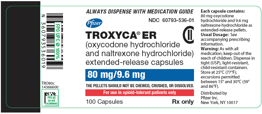 PRINCIPAL DISPLAY PANEL - 80 mg/9.6 mg Capsule Bottle Label
