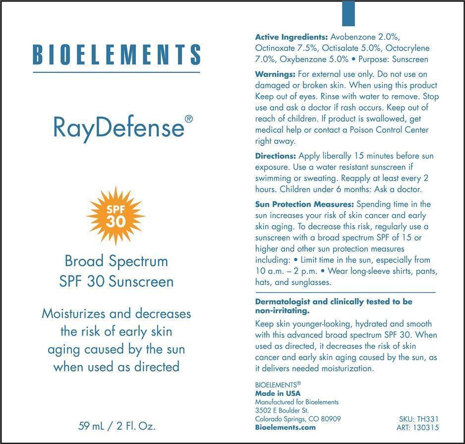 Is Ray Defense Borad Spectrum Spf 30 Sunscreen Biolements safe while breastfeeding