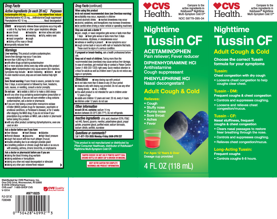 Tussin Cf Nighttime Cough And Cold | Acetaminophen, Diphenhydramine Hcl, Phenylephrine Hcl Liquid Breastfeeding