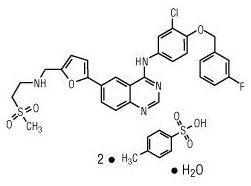lapatinib ditosylate monohydrate chemical structure