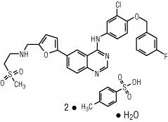 lapatinib ditosylate monohydrate chemical structure