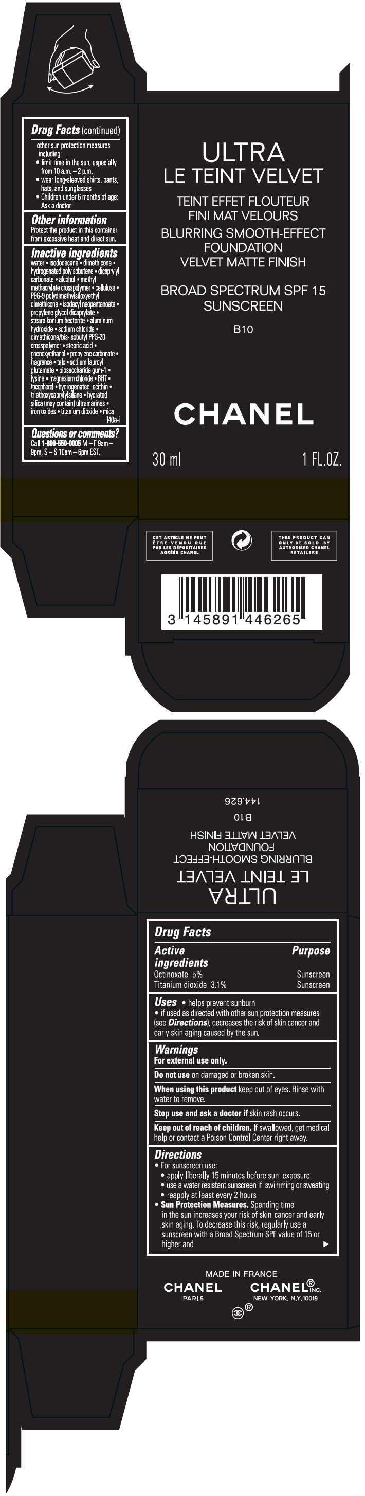PRINCIPAL DISPLAY PANEL - 30 ml Bottle Carton - B10