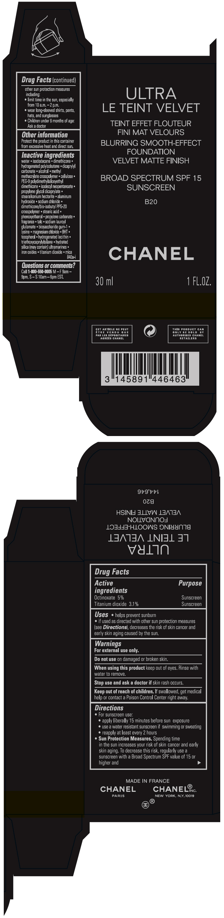 PRINCIPAL DISPLAY PANEL - 30 ml Bottle Carton - B20