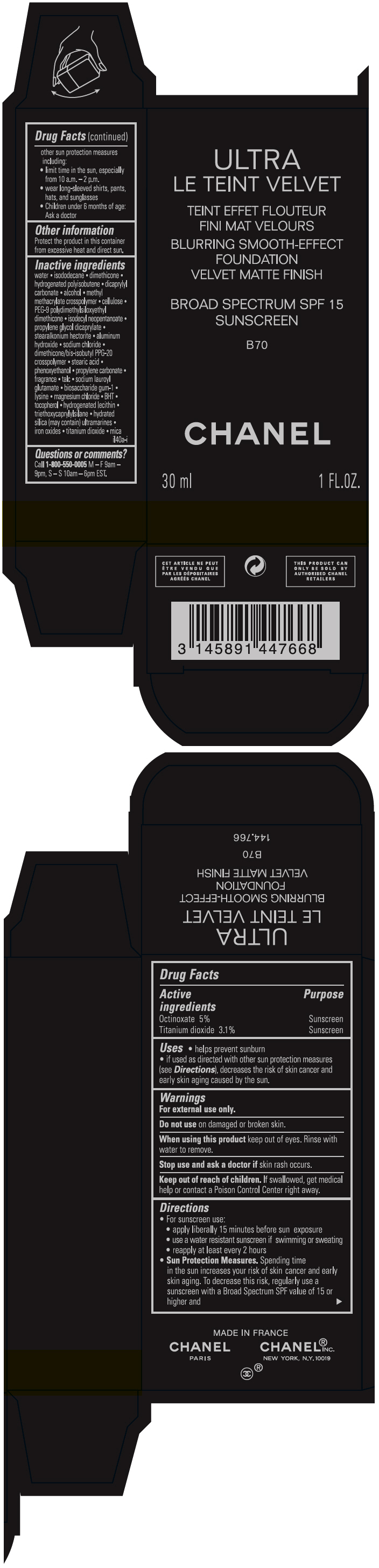 PRINCIPAL DISPLAY PANEL - 30 ml Bottle Carton - B70