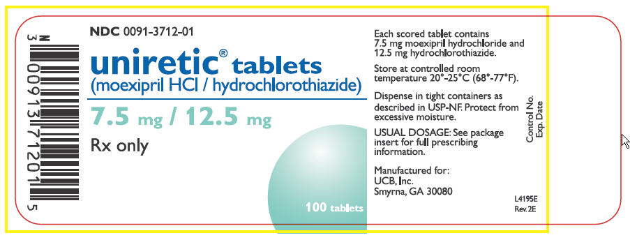 PRINCIPAL DISPLAY PANEL - 7.5 mg/12.5 mg Bottle Label