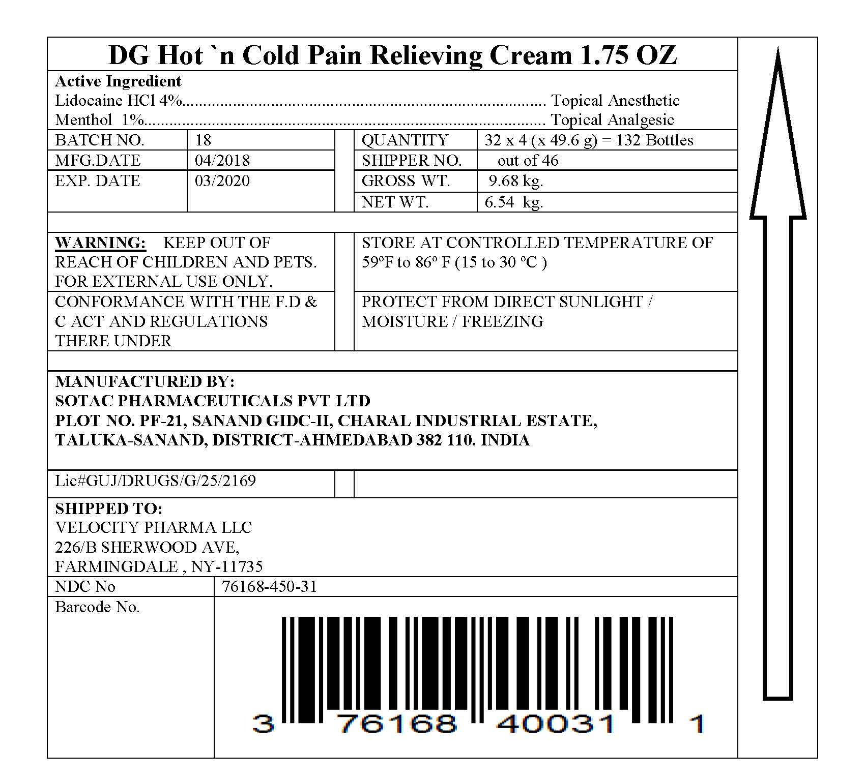 Hot And Cold With Lidocaine Pain Relieving | Lidocaine Hcl And Menthol Cream Breastfeeding