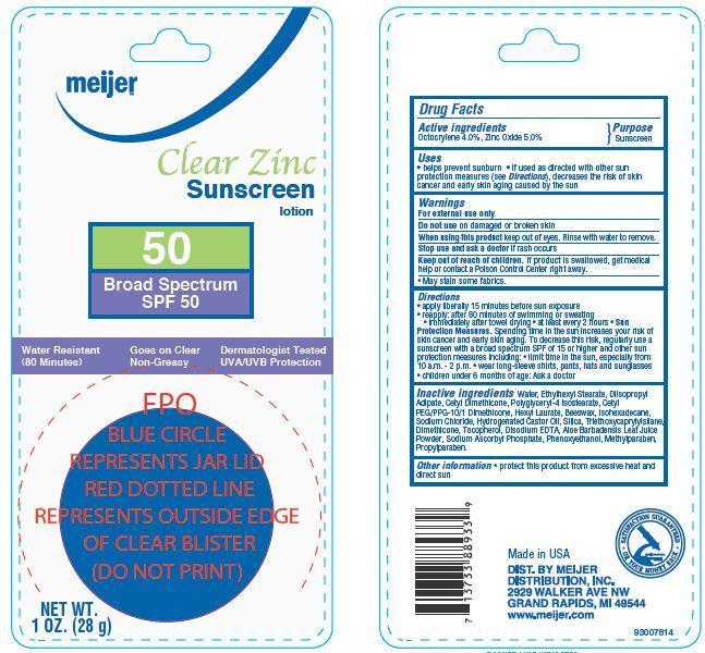 Meijer Clear Zinc Spf 50 | Octocrylene, Zinc Oxide Lotion Breastfeeding
