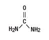  The following chemical structure for urea in a vehicle consisting of: camphor, EDTA, ethanol, Eucalyptus Oil 80-85, hydroxyethyl cellulose, menthol, purified water, sodium hydroxide, titanium dioxide