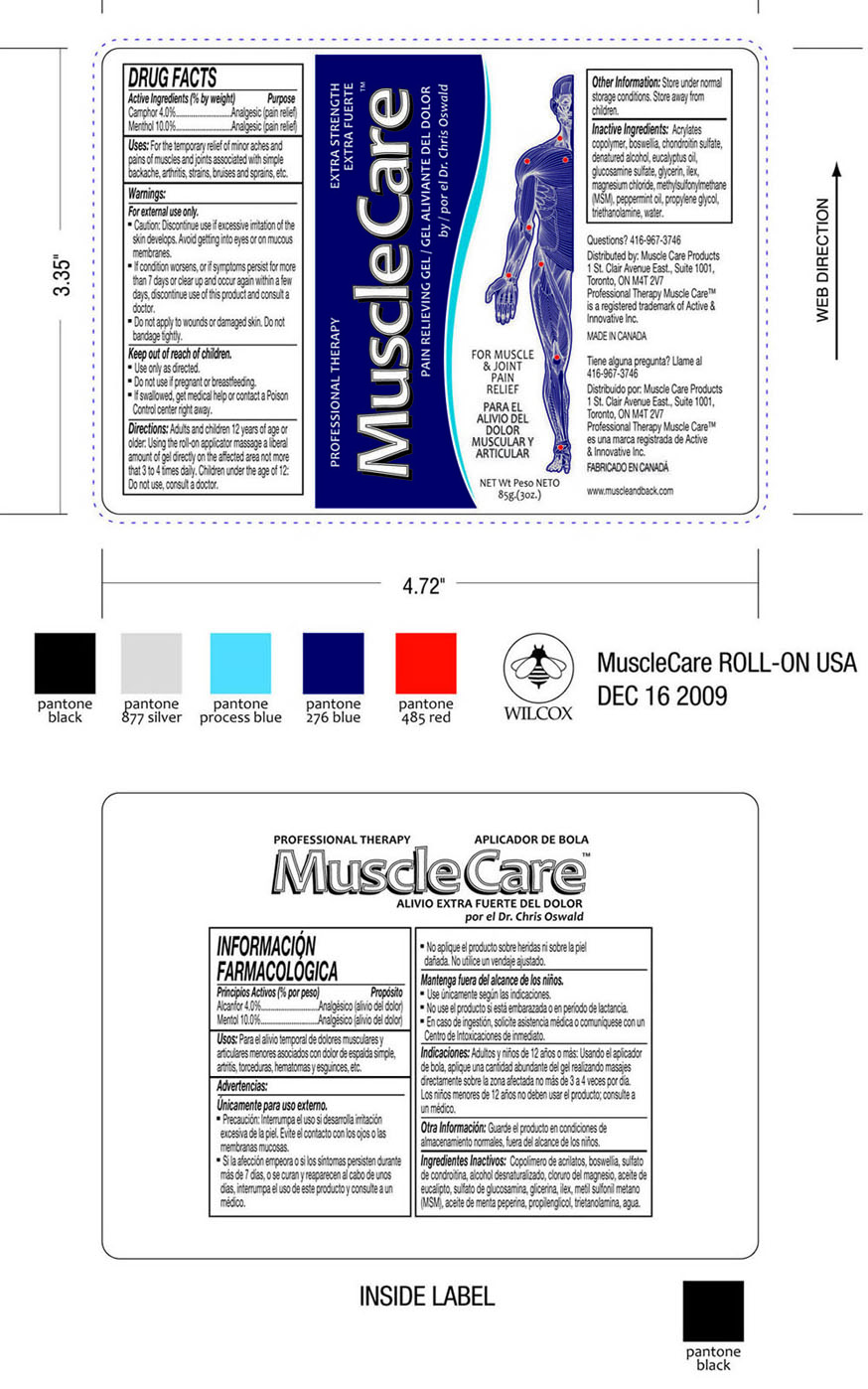 Musclecare Pain relieving gel