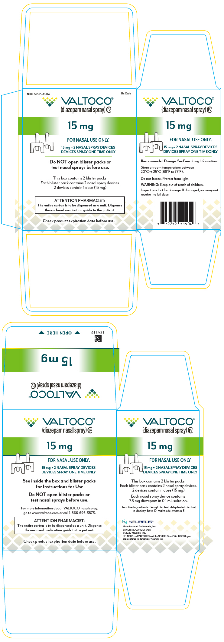 PRINCIPAL DISPLAY PANEL - 15 mg Device Blister Pack Carton