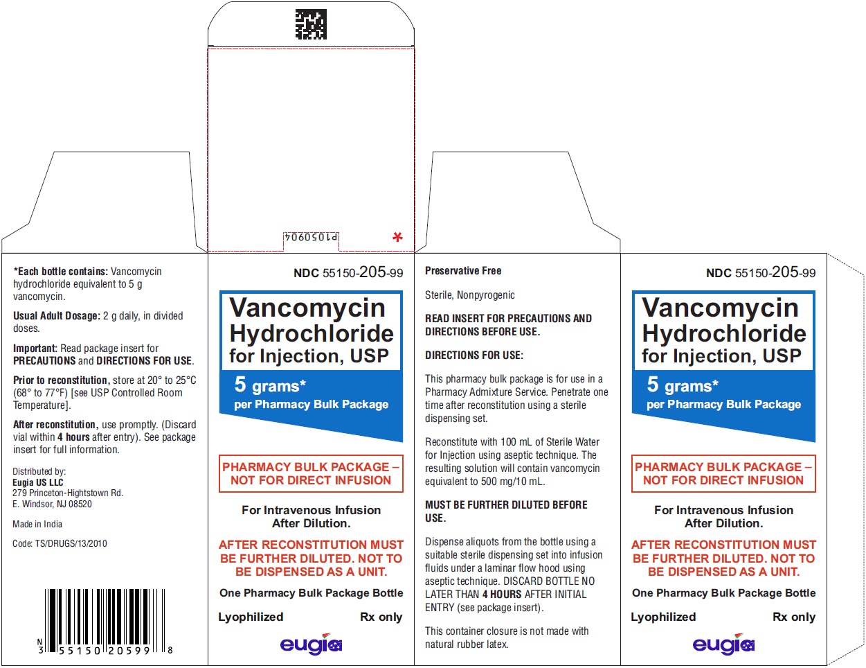 PACKAGE LABEL-PRINCIPAL DISPLAY PANEL - 5 grams per Pharmacy Bulk Package - Carton (1 Vial)