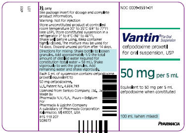 PRINCIPAL DISPLAY PANEL - 50 mg per 5 mL Bottle Label
