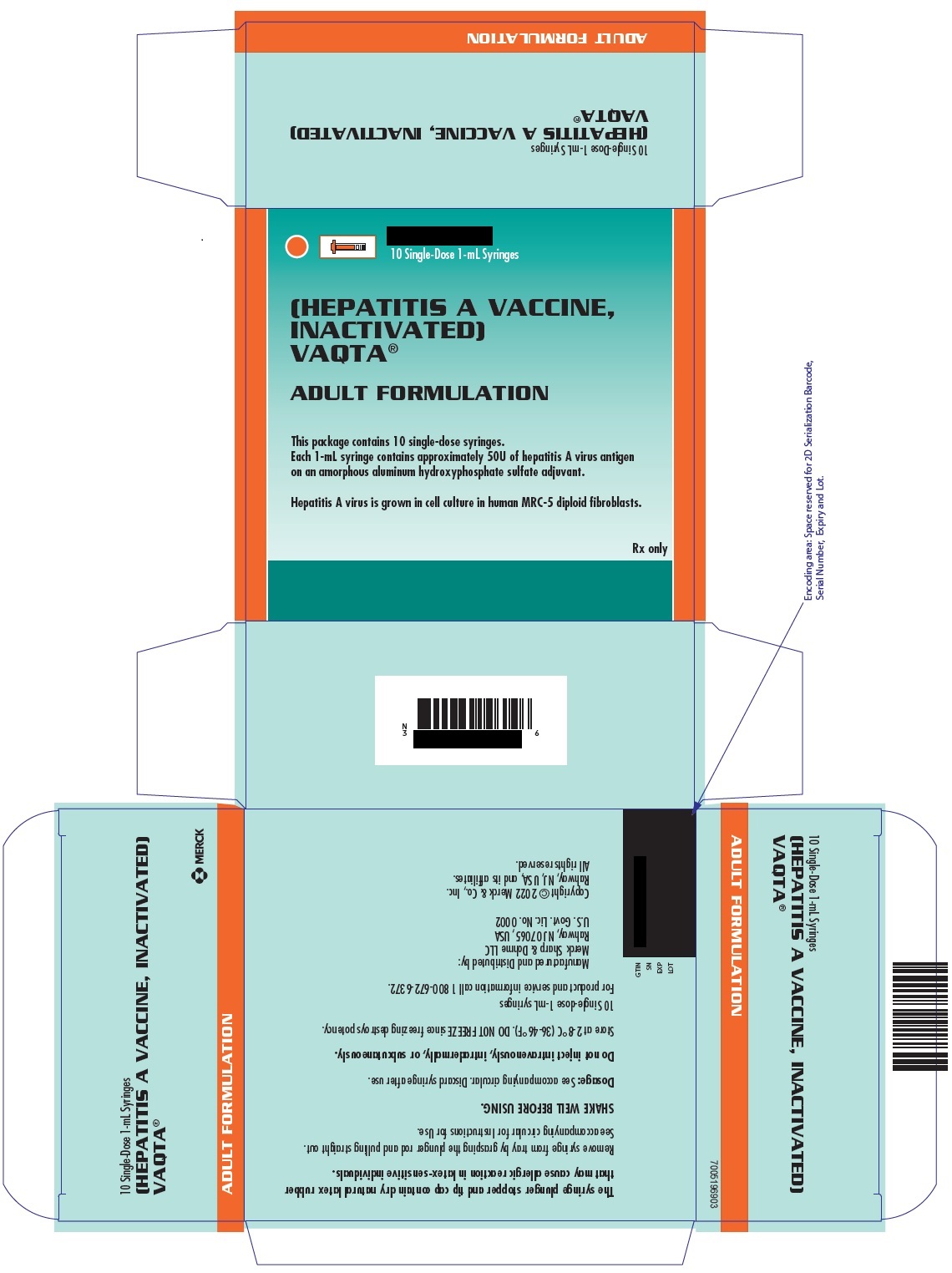 PRINCIPAL DISPLAY PANEL - 1 mL Syringe Carton