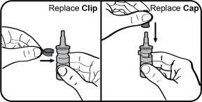Step 8.  Replace clip and cap.