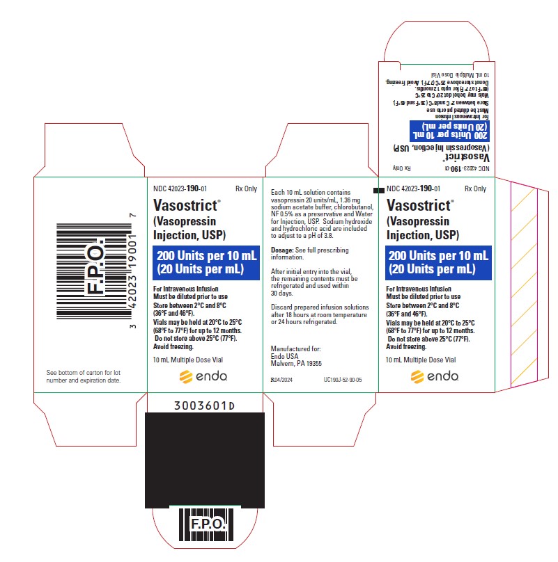 Vasostrict 1 mL Carton - 10 pack