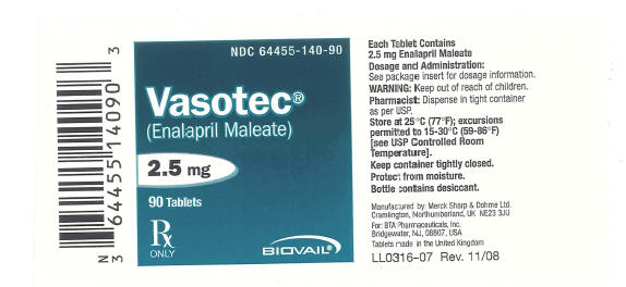 PRINCIPAL DISPLAY PANEL - 2.5 mg Tablet