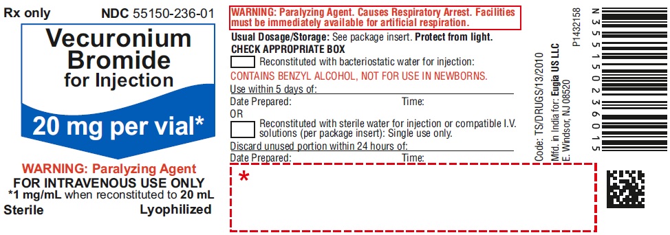PACKAGE LABEL-PRINCIPAL DISPLAY PANEL - 20 mg per vial - Container Label
