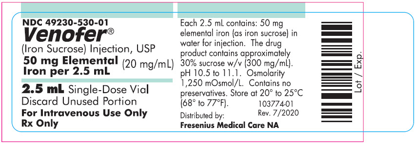 Container Label (2.5 mL) FMC