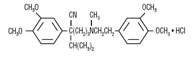 Verapamil Hydrochloride Structural Formula