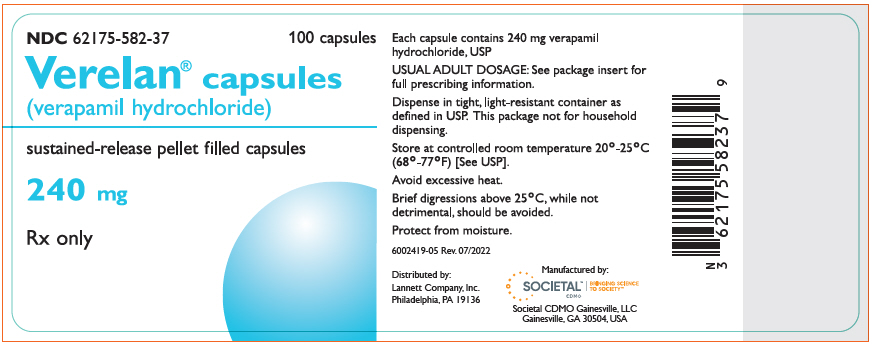 PRINCIPAL DISPLAY PANEL - 240 mg Capsule Bottle Label