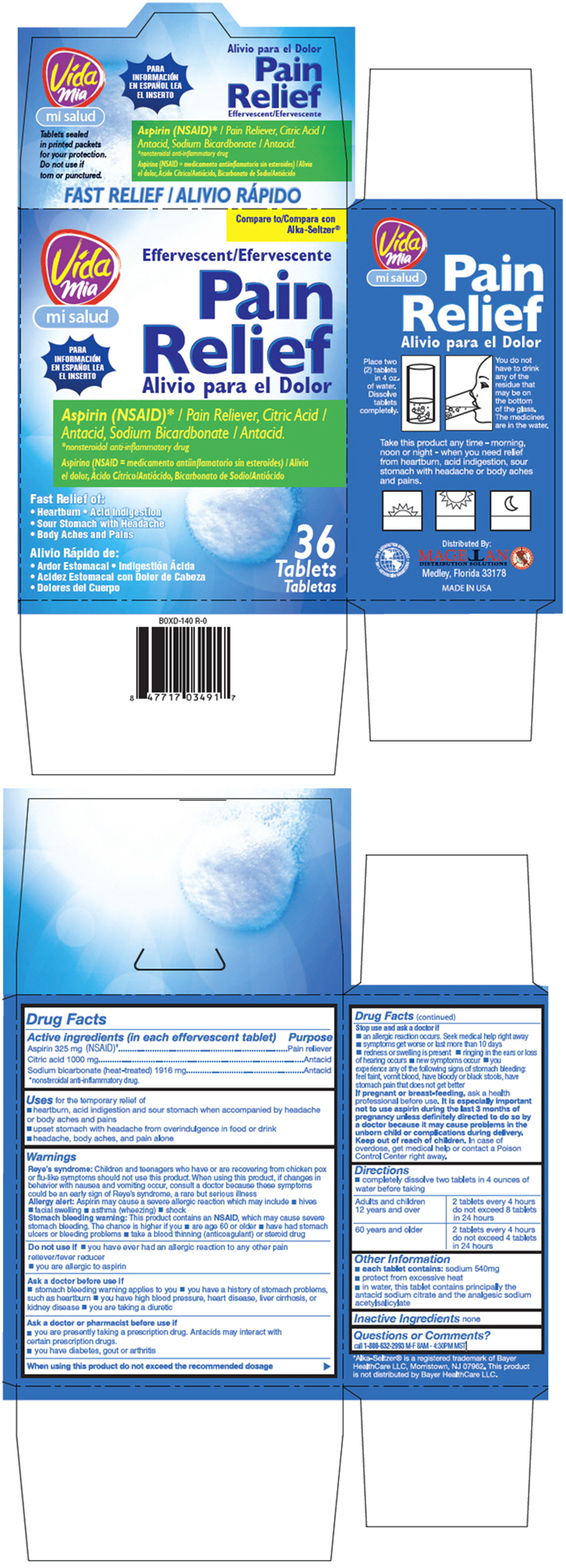 PRINCIPAL DISPLAY PANEL - 36 Tablet Packet Carton