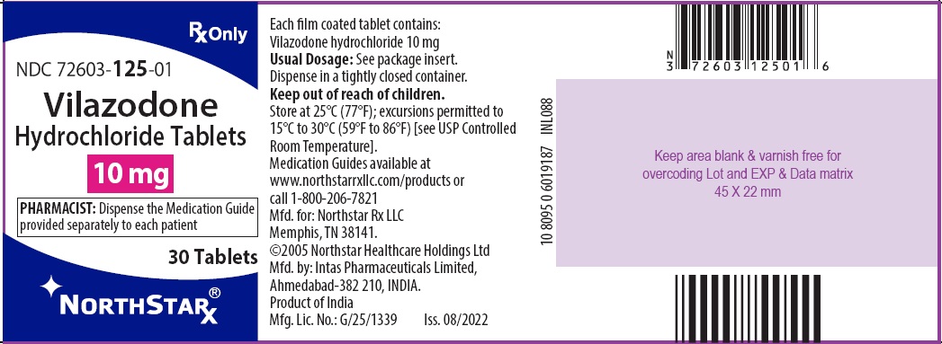 Vilazodone Hydrochloride 10 mg-30 Tablets - Label