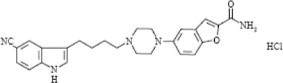 vilazodone hydrochloride structural formula