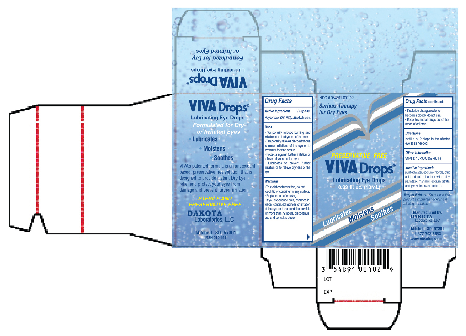 Viva Drops 10mL Bottle Packaging