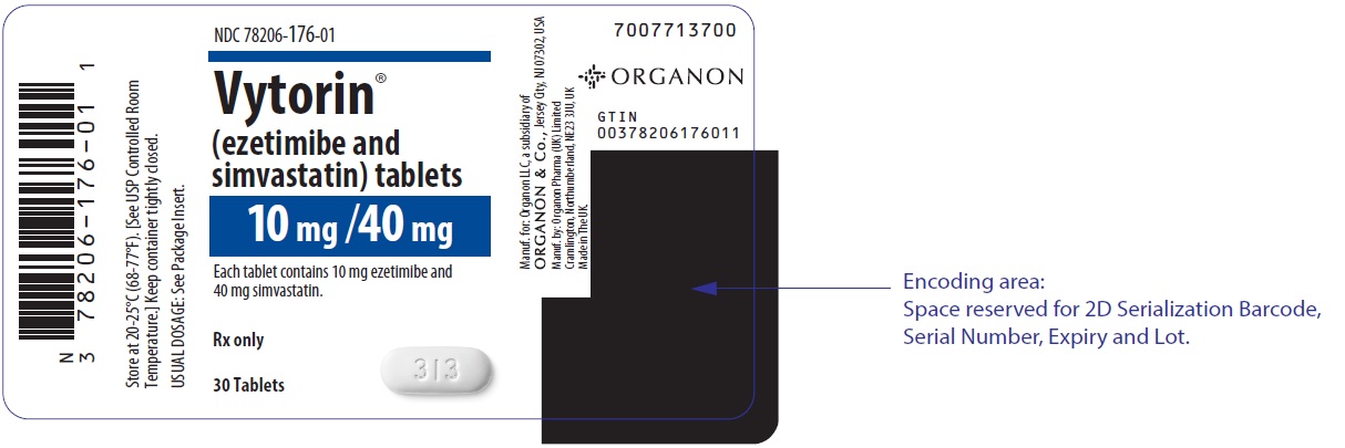 PRINCIPAL DISPLAY PANEL - 10 mg /40 mg Tablet Bottle Label