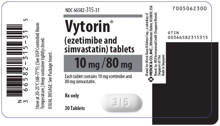 PRINCIPAL DISPLAY PANEL - 10 mg /80 mg Tablet Bottle Label