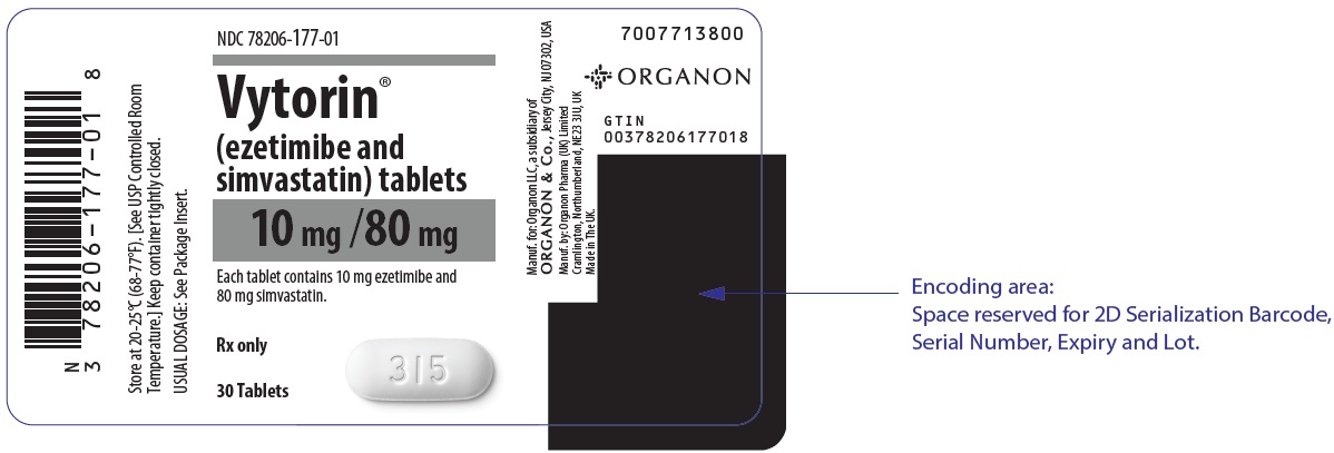 PRINCIPAL DISPLAY PANEL - 10 mg /80 mg Tablet Bottle Label