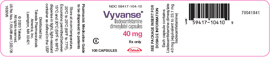 PRINCIPAL DISPLAY PANEL - 40 mg Capsule Bottle Label