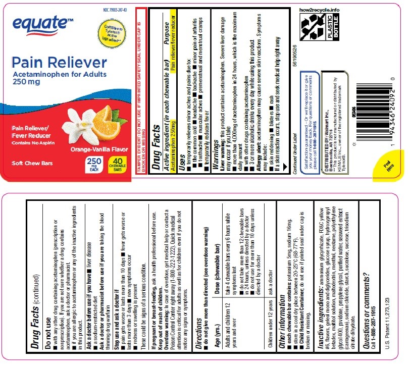Equate Pain Reliever Acetaminophen for Adults 250 mg