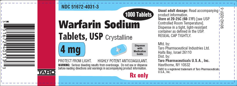 PRINCIPAL DISPLAY PANEL - 4 mg Tablet Bottle Label