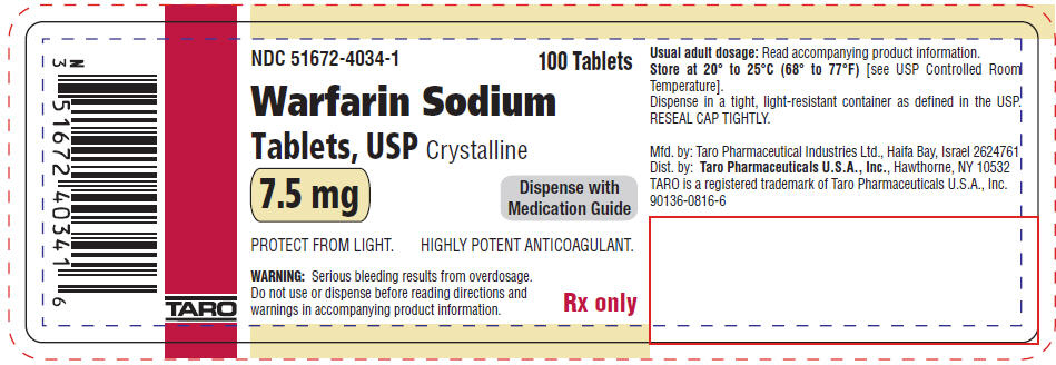 PRINCIPAL DISPLAY PANEL - 7.5 mg Tablet Bottle Label